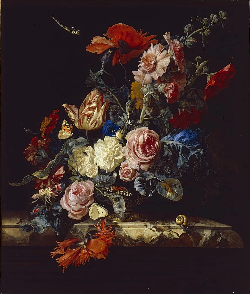 Vaso di fiori con farfalla - Ashmolean Museum, University of Oxfordi